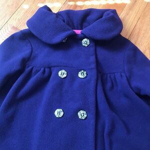 Plum fleece coat